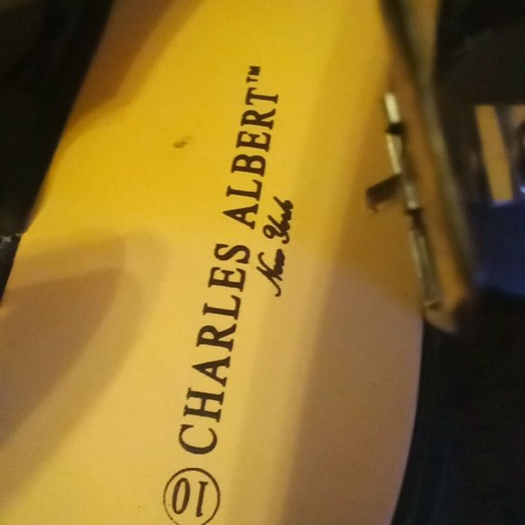 Charles Albert Black PVC Women's 10 Ankle Strap Sandals - Picture 2 of 7